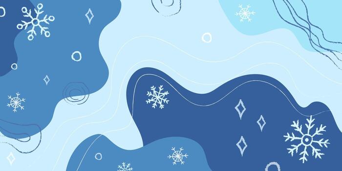 Bright and playful snowflake patterns creating a cheerful winter atmosphere with cool blue tones vector