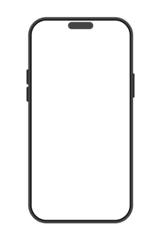 Smartphone mit ein leer Bildschirm auf ein leeren Hintergrund. Telekommunikation, Digital Interaktion, Handy, Mobiltelefon Anwendungen. png