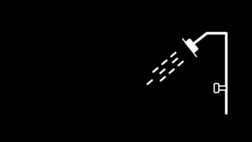 un' acqua spruzzatore simbolo illustrare controllato liquido produzione e funzionale meccanismo, pulito evidenziato entro un' incorniciato visivo la zona video