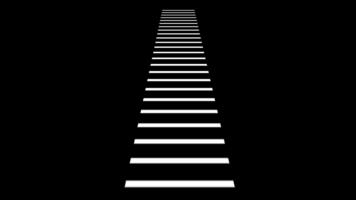 parallell rader konvergerande framåt- symbolisera en guidad väg mot framsteg, klarhet, och långsiktigt strategisk tillväxt stöds förbi konsekvent riktning. video