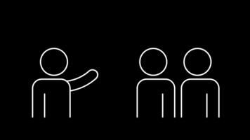 speglar en presentatör adressering en små grupp, fokusera på koncis förklaring, guidad instruktion, och kort målinriktad kommunikation för snabbt förståelse bland deltagarna video