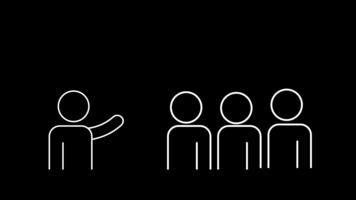 visar en ledare styrning en grupp med klar riktning, betona strukturerad lagarbete, enhetlig fokus, och samordnade ansträngning mot delad mål i ett organiserad miljö video