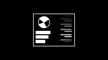un' torta grafico dati tavola che rappresentano segmentato informazione visualizzazione, progettato entro un' pulito e strutturato telaio disposizione video
