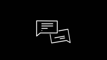 visas Tal bubblor utbytt mellan individer, highlighting kommunikation, meningsfull dialog, och de betydelse av öppen diskussion inom interaktioner video