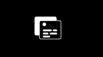 ein Symbol illustrieren ein ordentlich geschichtet Stapel von Unterlagen, symbolisieren strukturiert Information Organisation und effizient Inhalt Handhabung innerhalb ein deutlich definiert Rahmen video