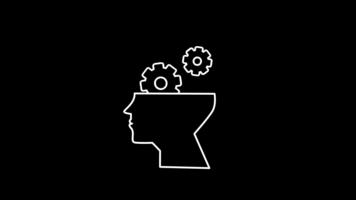 un' testa con ingranaggi illustra mentale ingegneria rafforzamento strutturato pensiero, strategico problema risolvendo, e migliorata conoscitivo prestazione. video
