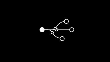 uma rede nó diagrama ilustrando digital conectividade e dados fluxo, exibido dentro uma mínimo emoldurado disposição para conceptual clareza video