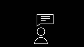 In this image, a person with a speech bubble represents communication and highlights the importance of sharing thoughts, expressing ideas, and engaging in meaningful dialogue. video