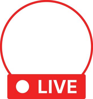 Live Ready Icon Set with Streaming Marks, Real Time Broadcast Signals, Digital Signal Icons and Record Dot Symbols vector