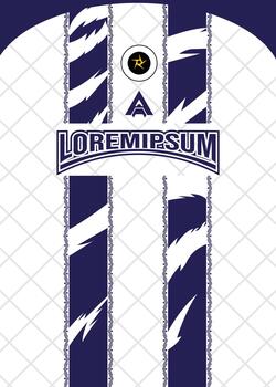 Modern Athletic Jersey Design with Abstract Striped Pattern and Custom Branding vector