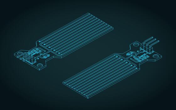 arduino agua nivel sensor isométrica planos vector