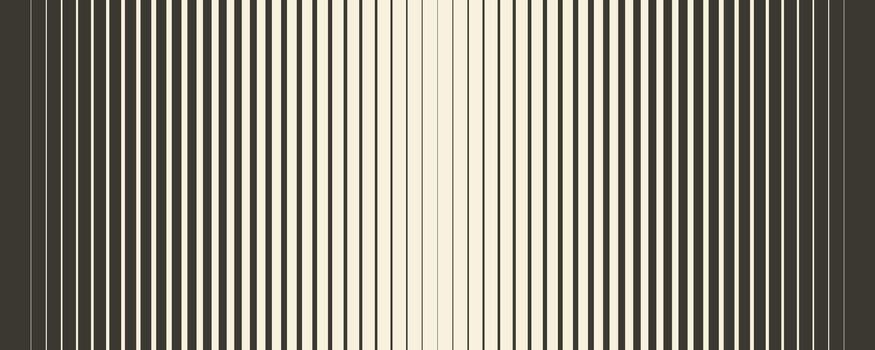 Retro linear halftone gradation texture. Repeating parallel striped background. Fading thick to thin line gradient pattern. Old fashioned vertical strip wallpaper with Doppler effect concept vector