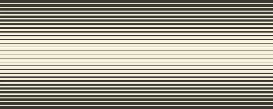 Retro linear halftone gradation texture. Parallel repeating stripe transition background. Fading thick to thin line gradient pattern. Horizontal strip wallpaper with Doppler effect concept. vector