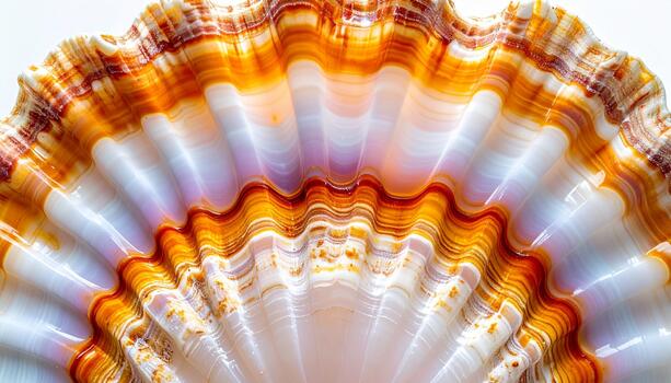 Seashell Texture Abstract Orange and White Shell Pattern, shell close up photo