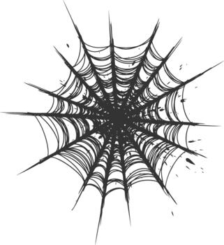sucio telaraña ilustración para Víspera de Todos los Santos diseño elementos vector