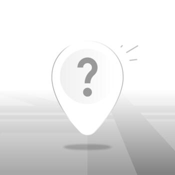 illustration of location pin with question mark, map background. unknown location, inactive GPS, disabled location permission, undetermined destination. for apps services, navigation interfaces vector