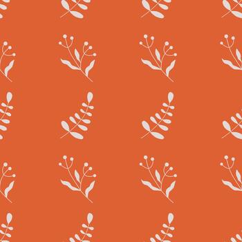 mínimo botánico modelo en otoño colores vector