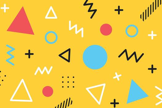 retro abstract memphis style background vector