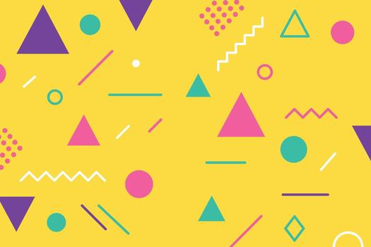 cool abstract memphis style background vector