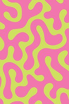 pink tonic abstract seaweed pattern background vector