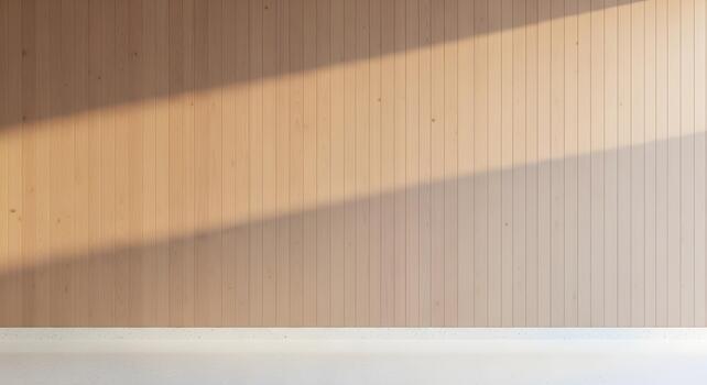 Elegant Light Wood Paneling with Subtle Shadow Overlay for Interior Design and Architectural Applications photo