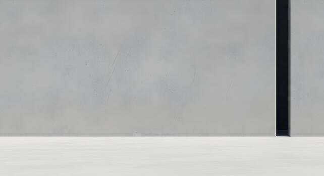 Minimalist Concrete Wall with Vertical Shadow for Abstract Design and Modern Architecture Backgrounds photo