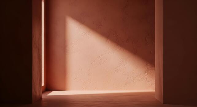 resumen minimalista interior espacio con ligero y sombra creando un dinámica composición y textura foto