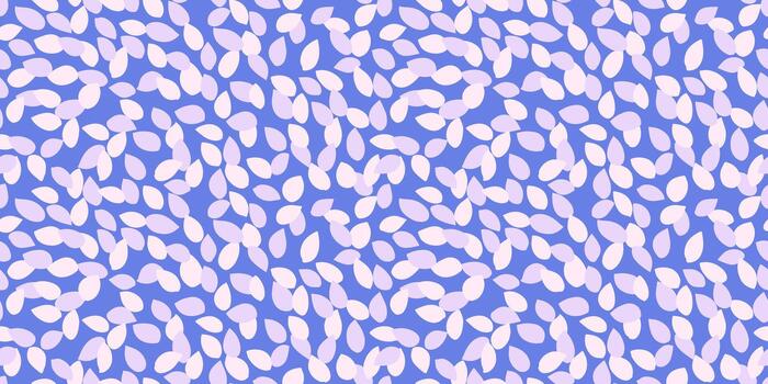 sin costura resumen modelo con pastel rosado y lavanda hoja formas en un azul antecedentes. suave moderno diseño para tela, envase papel, papelería, y decoración vector