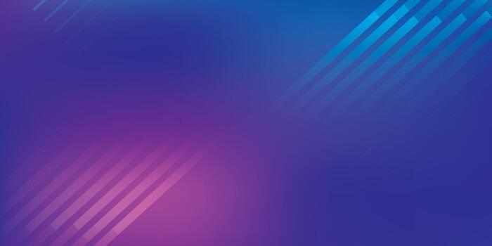 degradado azul y púrpura resumen antecedentes con diagonal líneas. vector