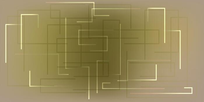 resumen geométrico composición de dorado líneas y rectangular formas vector