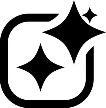 Generated symbol isolated Stencil black button icon vector