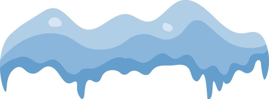 Abstract Snow Cap Design. vector