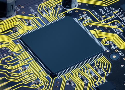 Electronic circuit board with processor 2 photo