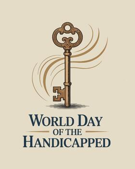World Day of the Handicapped Unlocking Opportunities for Inclusion and Equality vector