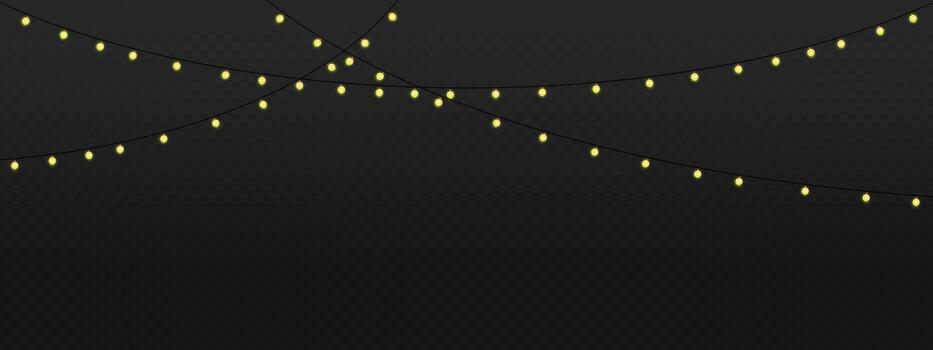 Crossed tiny bulbs with gentle spacing refined party lights for elegant events vector