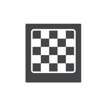 Strategy chessboard icon for intellectual games and developing critical thinking skills vector