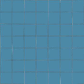 Campus lifestyle pattern with blue background with hand drawn white grid lines for dorm textiles and cafeteria dining sets vector