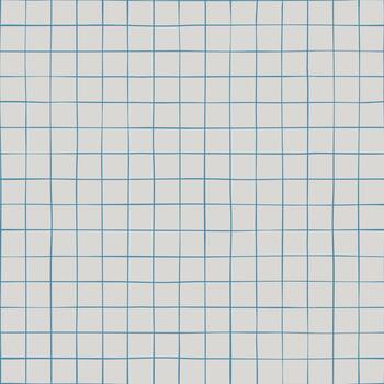 Notebook paper design with hand drawn blue grid pattern on white background for student supplies and educational materials vector