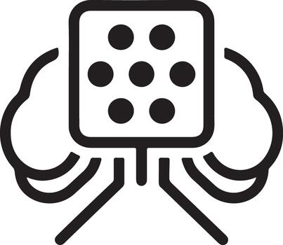 Cloud computing data processing icon. abstract representation of networked information flow, storage, and technological architecture concepts. vector