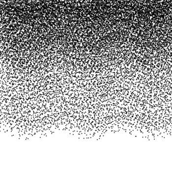 Abstract stippling background with halftone gritty spot effect. Backdrop with dirty grungy monochrome sand texture. Wallpaper with black dots. Retro illustration with noise. vector