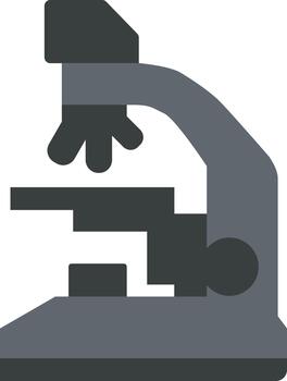 Laboratory compound microscope side view vector