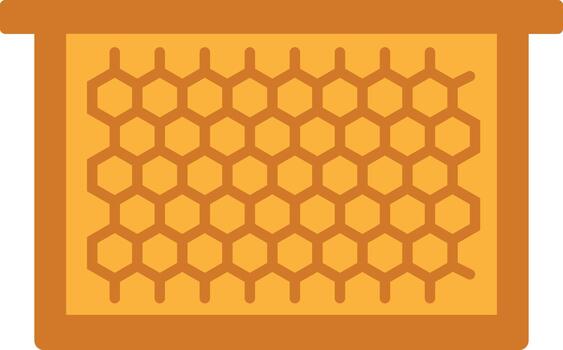 Honeycomb pattern storage crate vector