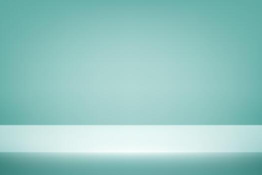 Empty Blue studio background. Empty Room Studio with table. Space for selling products, backdrop, wallpaper, background, text. Gradient table. illustration. vector