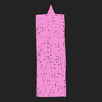 Hand drawn crayon speech bubble in soft pastel tones with visible pencil sketch lines. Rounded shape with playful hand drawn texture. Text box chalkboard for adding text. vector