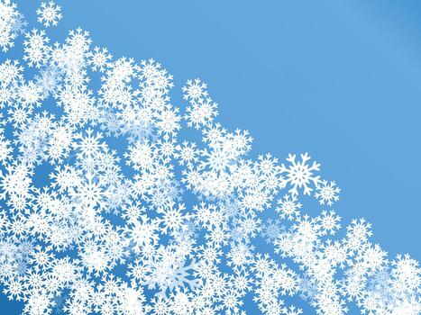 winter snowflake background design vector