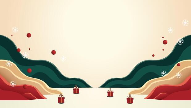 nuevo año resumen antecedentes con ondas, alegre Navidad antecedentes para social medios de comunicación modelo vector