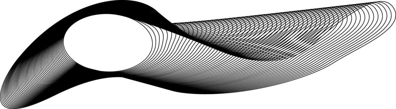 centered circle and outer shape composed of lighthearted, bouncy curves forming an abstract outline. vector