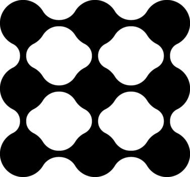 Grid-like composition of circular dots with a structured layout. vector