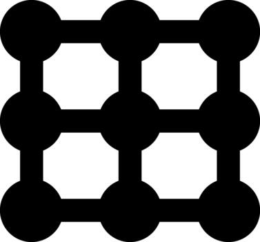 agrupados arreglo de interconectado círculos formando un estructurado composición. vector