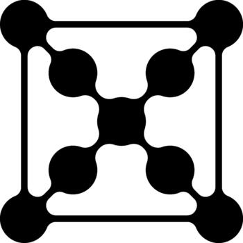 estructurado marco modelo creado con vinculado circular nodos formando un geométrico composición. vector